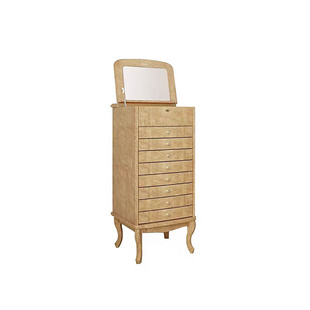 意式轻奢高端珠宝首饰柜别墅设计师款客厅家用带锁实木落地收纳柜