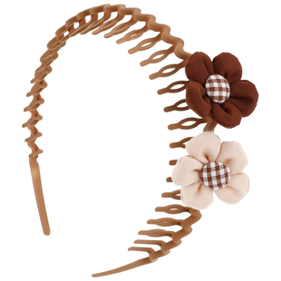 可爱小女孩头饰儿童洗脸发箍女童不勒头发卡发捆发窟防滑带齿头箍