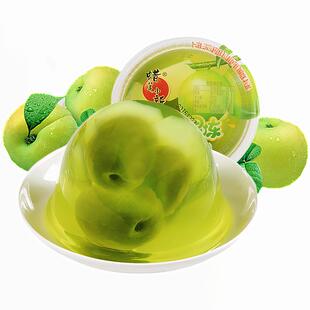 蜡笔小新果冻 200g/杯*4 大杯装青梅果肉大果冻大碗装零食菠萝