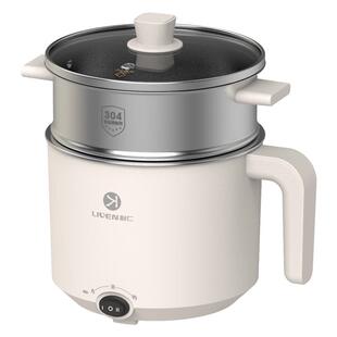 利仁小钢人电煮锅不锈钢小型电火锅多功能一体学生宿舍泡面锅家用