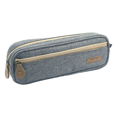 晨光日韩帆布网格考试专用笔袋