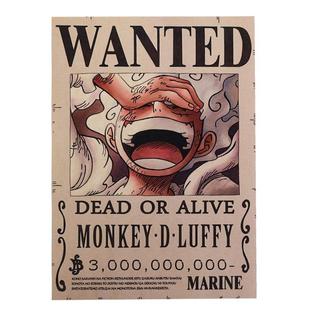 羊皮纸海贼王通缉令海报路飞悬赏令墙贴动漫周边壁纸墙纸生日礼物