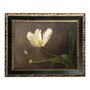 可可的画廊美式复古中古小众样板间民宿花卉静物油画背景墙挂画