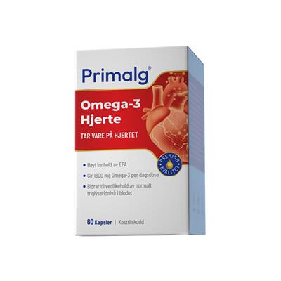 Primalg挪威进口rTG高含量EPA鱼油Omega-3中老年心血管脑胶囊DHA