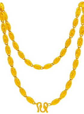 镀黄金项链男粗大金链影视道具