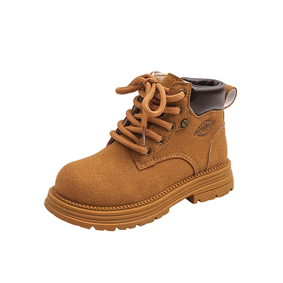 马丁靴男童女童春秋季英伦风皮靴