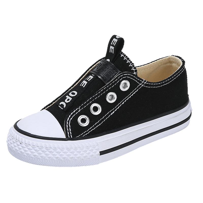 儿童帆布鞋男童女童2026年新款低帮板鞋小童宝宝时尚球鞋套脚布鞋