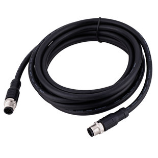 M12连接器传感器公母对接插头连接线 4芯5芯8芯12针防水航空插头