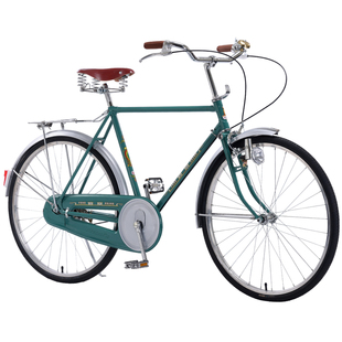 凤凰经典传统老式自行车26寸成年男士复古老款城市上班通勤代步车