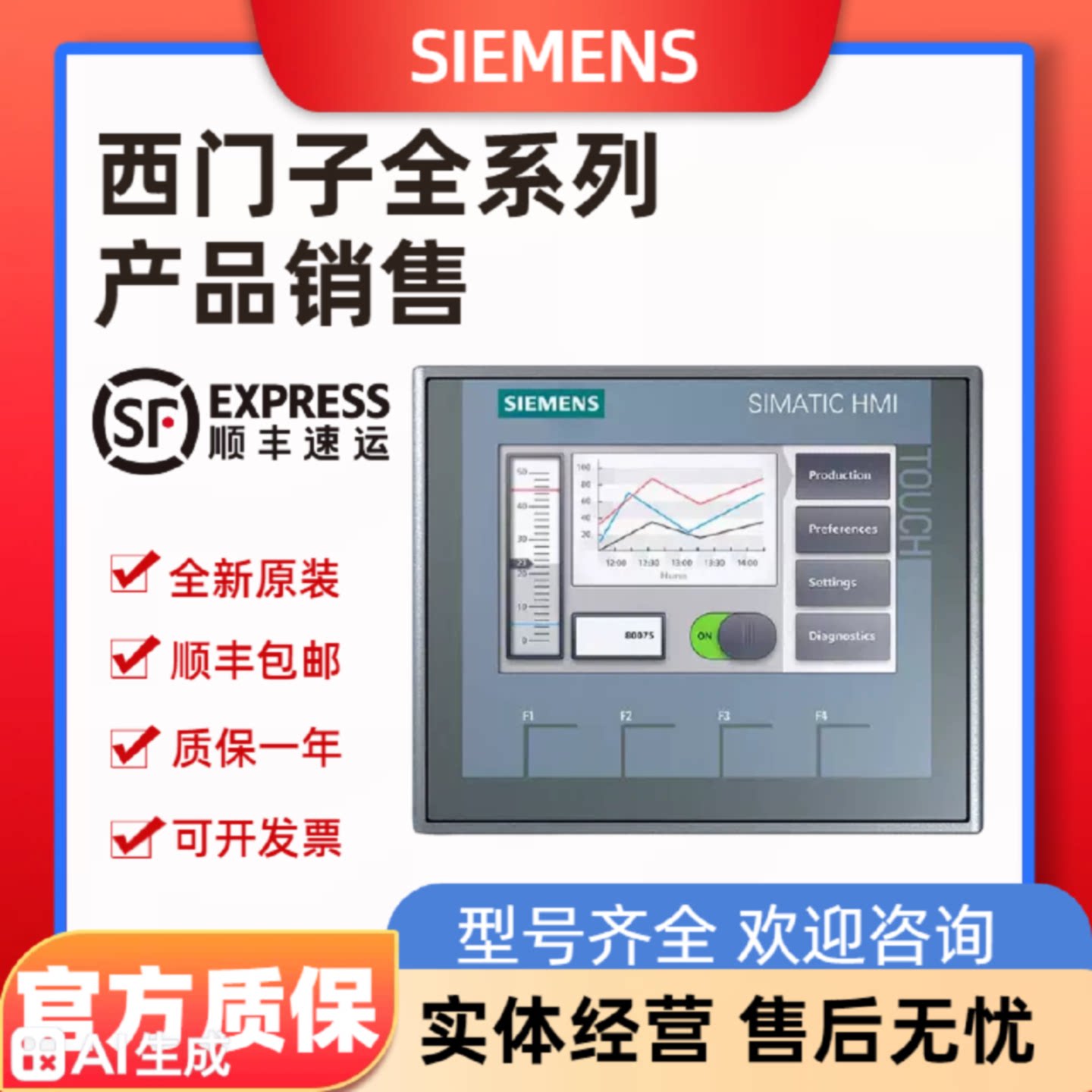 议价西门子触摸屏Smart7/10寸6AV6648-0CC11/0CE11/0DC11/0DE11-3