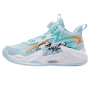 特步儿童运动鞋专业篮球鞋2025夏季新款男大童运动鞋防滑实战战靴