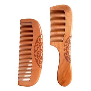 桃木梳子家用经络梳子天然正品实木长发女士专用养发头皮部按摩梳