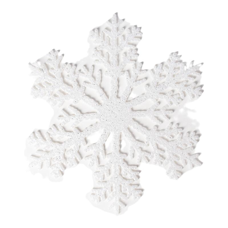冰雪节日装饰挂件圣诞装饰品 20-30CM白色雪花片挂件酒吧商场用品