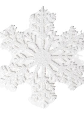 节日装饰挂件圣诞白色雪花酒吧