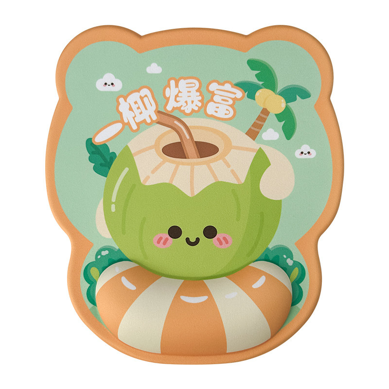 御壶堂可爱水果硅胶护腕鼠标垫