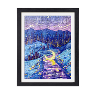 拼图相框1000片70x50x75画框装裱300块500片2000片平图边框架定制