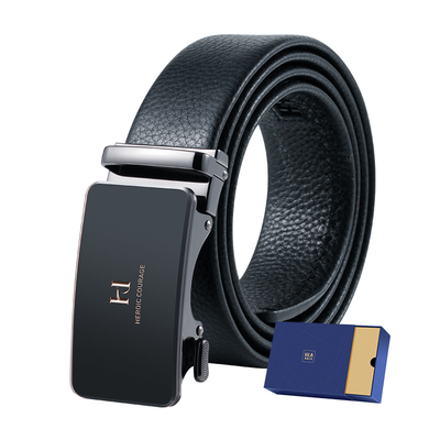 海澜之家头层牛皮自动扣