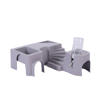 小苍仓鼠金丝熊躲避屋造景笼子二层平台配件解闷玩具用品大全水壶