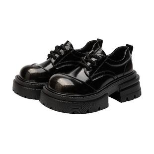 达芙妮巨好看乐福鞋女2025秋季新款厚底鞋子英伦风小皮鞋复古单鞋