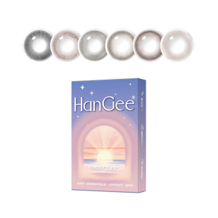 试戴2片装】HanGee美瞳日抛试戴小直径12mm自然13mm隐形眼镜正品