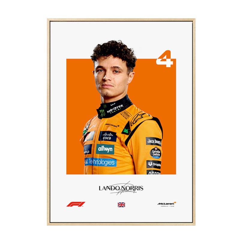 F1赛车主题装饰画头盔签名海报