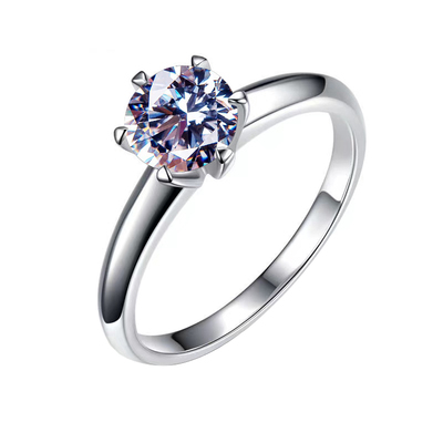 astar莫桑钻18k白金铂金求婚结婚