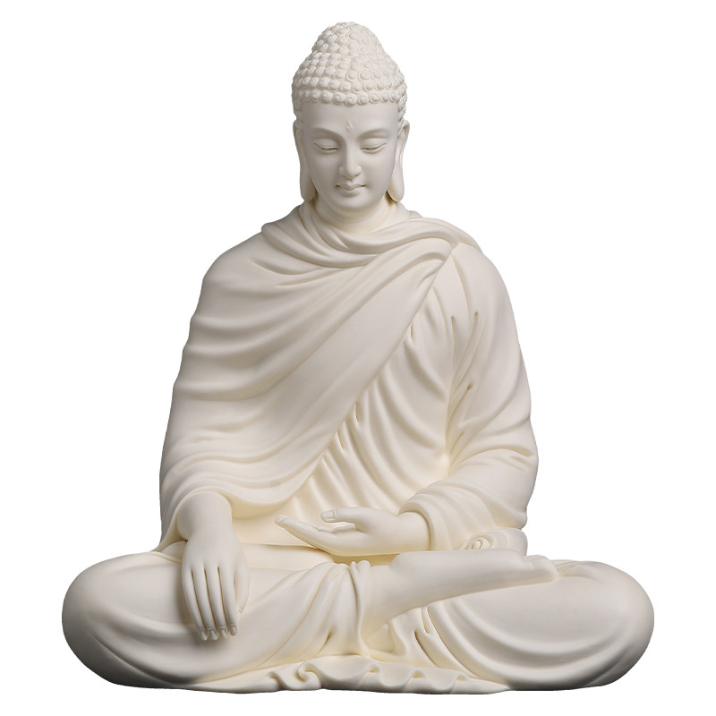 戴玉堂李光涌陶瓷释迦牟尼佛像