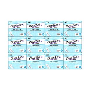 555卫生巾绵柔表层夜用290mm12包48片超薄透气亲肤防漏姨妈巾