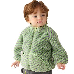 巴拉巴拉宝宝外套婴儿衣服男童女童冬装新款童装儿童可爱毛绒上衣