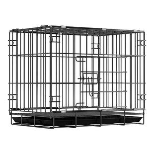 加粗狗笼子折叠中型犬迪基小型带狗家用泰笼子室内可折叠笼柯托盘