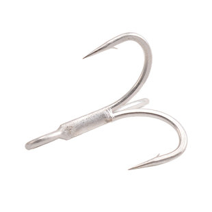 BKK哑锡三本钩淡水3倍加强海钓4倍加强路亚铁板米诺假饵配钩锚钩