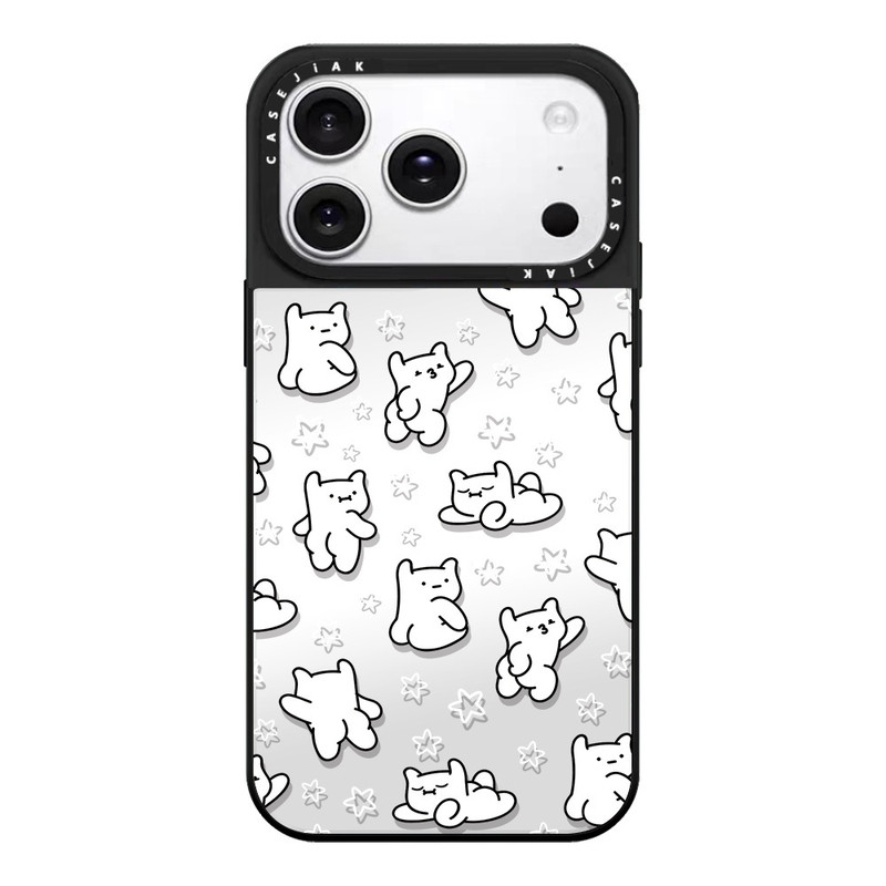 CASEJiAK宇宙酷人搞怪猫咪适用于苹果18 17 16Pro Max手机壳iPhone12 13 14 15Pro/plus air防摔磁吸保护壳套