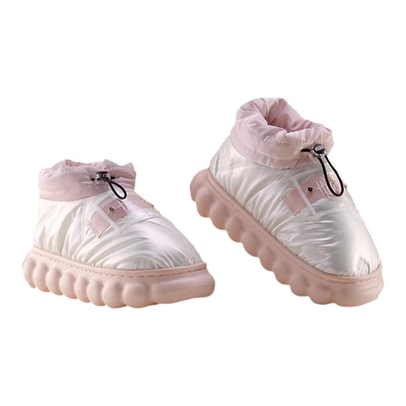 丸子棉拖鞋冬季女新款室内居家防滑防水可外穿棉鞋男加厚加绒保暖