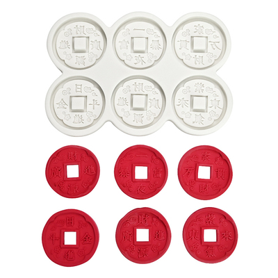 中国风招财进宝翻糖蛋糕硅胶模具