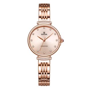 依波表EBOHR手表INS风女士官方正品钢带石英表女表小巧小表盘5657