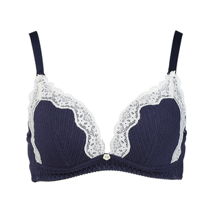 tutuanna女士文胸 纯色女士聚拢防下坠有钢圈内衣舒适贴体文胸女