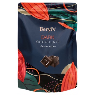 Beryls倍乐思薄荷味巧克力可可脂黑巧冻干草莓情人节礼物280g