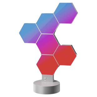 电竞房RGB量子灯智能奇光板蜂窝灯三角形拾音氛围灯直播间墙壁灯