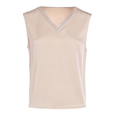 乔万尼背心女夏外穿2026新款重磅22mm真丝v领气质优雅设计EM2H831