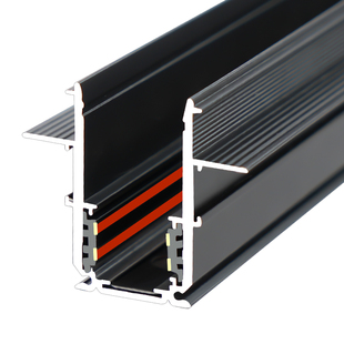 防开裂磁吸轨道灯嵌入式无主灯客厅照明泛光灯预埋暗装线形轨道槽