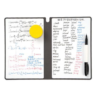 白板草稿本可重复擦写皮质笔记本