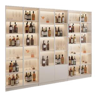 洋酒柜客厅靠墙展示架一体式酒架置物架威士忌酒柜收纳架装饰柜