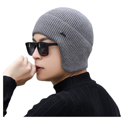 毛线帽休闲男冬季骑车护耳头套
