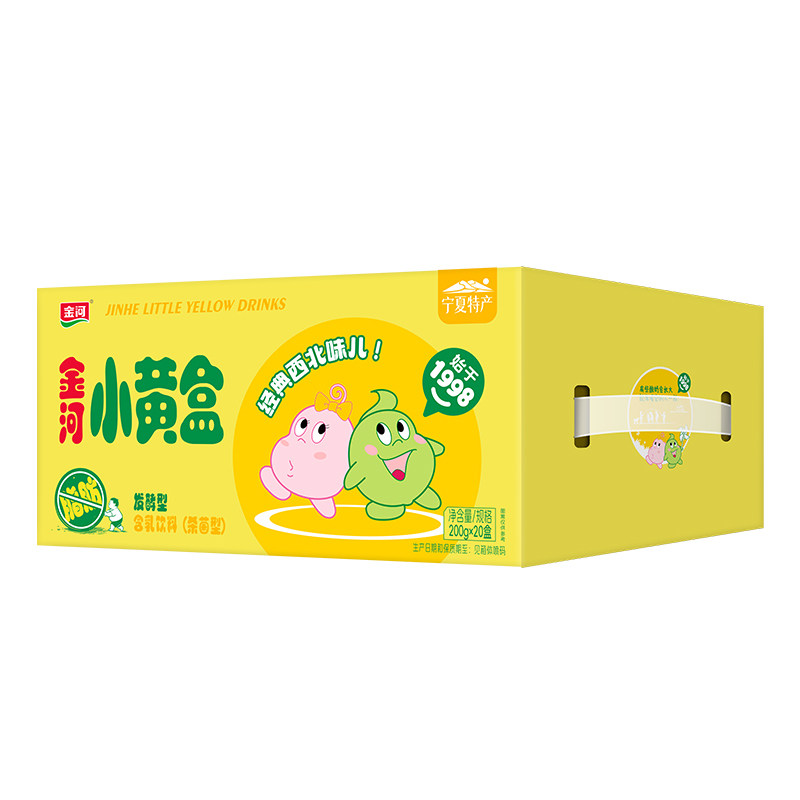 金河酸奶饮料盒装200g益生菌发酵