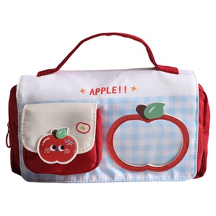 超大容量新年苹果笔袋女生2026新款初中小学生高中小众文具铅笔盒