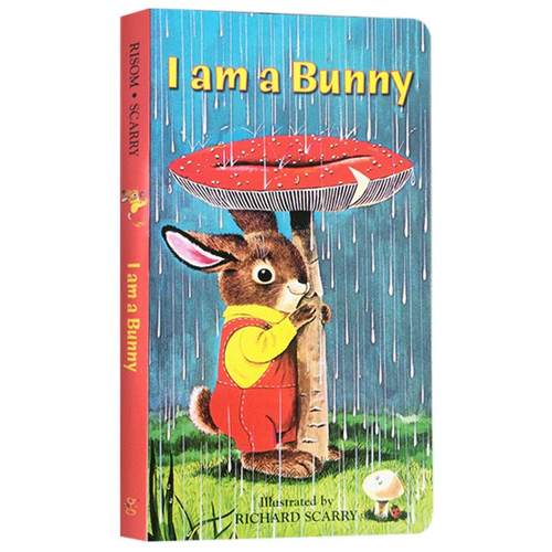 I am a bunny我是一只小兔子英文原版绘本richard scarry经典故事纸板书绚丽色彩0-3岁幼儿童英语廖彩杏推荐iamabunny系列