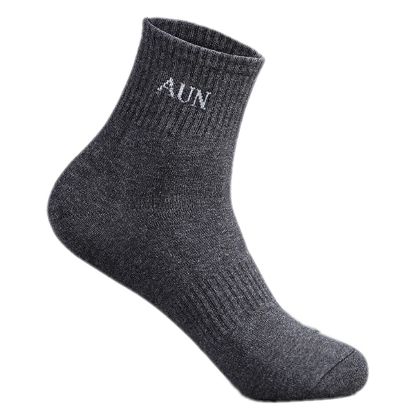 aun抗菌防臭袜男士中筒全棉质