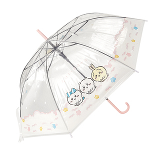 MINISO名创优品Chiikawa长柄伞透明伞晴雨两用手动遮阳防晒伞可爱