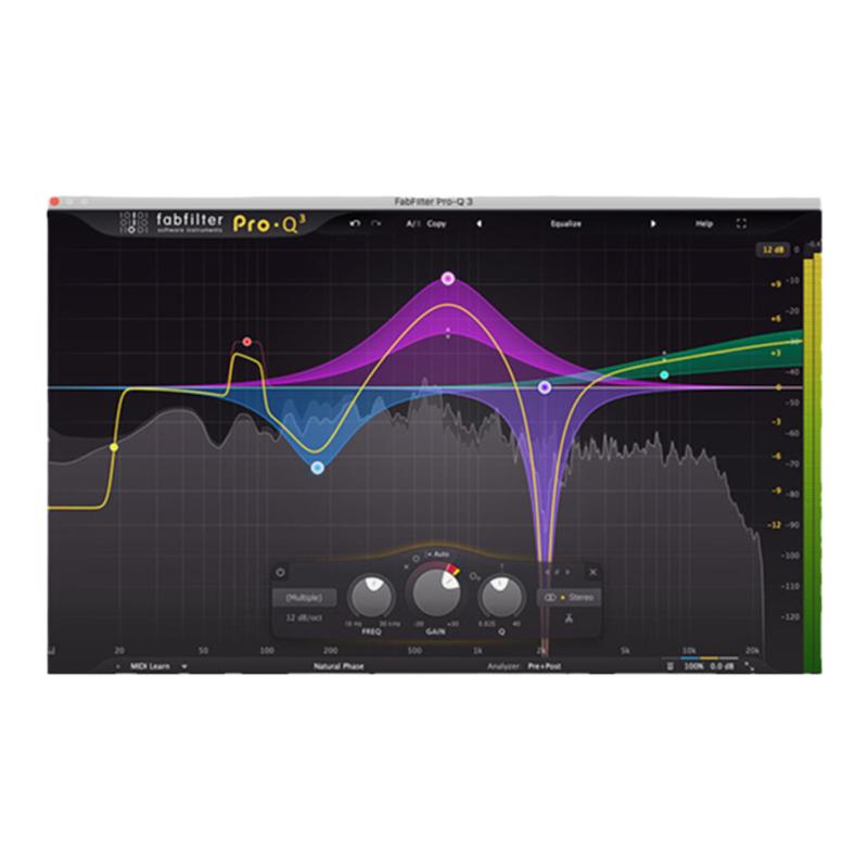 Fabfilter Pro-Q 3正版肥波参量EQ软件均衡器插件效果器带频谱