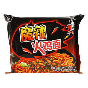 小伙子火鸡面泡面魔辣136g*40袋商用速食拌面韩式方便面面饼整箱